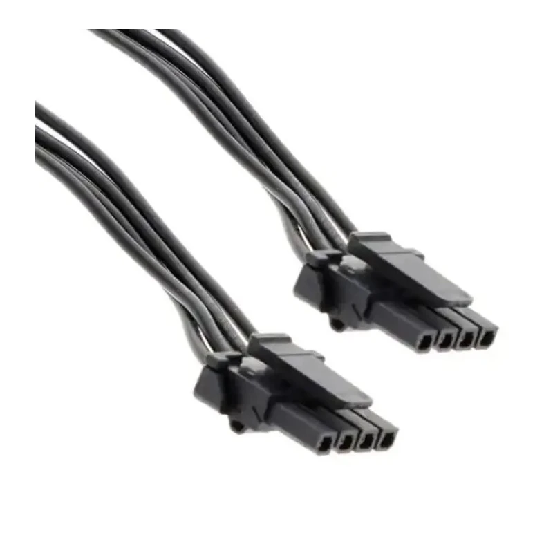 Molex Wire to Board Cable 4 Way Female Micro-Fit TPA Connector Black Nylon Jacket 1m 300V 1451320410