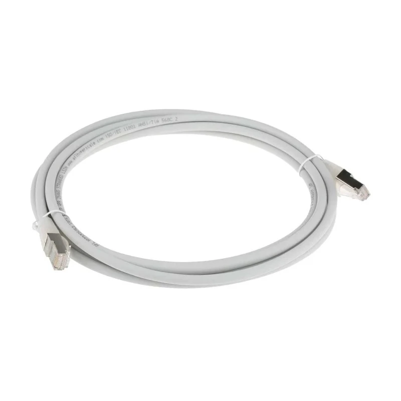RS PRO Cat6 Ethernet Cable 3 m Grey RJ45 Male to RJ45 Male F/UTP Low Smoke Zero Halogen 557-339