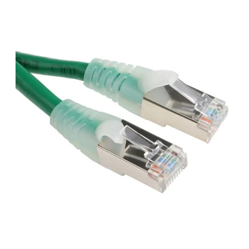 RS PRO Cat5e Ethernet Cable, 10 m, Green RJ45 Male to RJ45 Male, F/UTP PVC 557-389