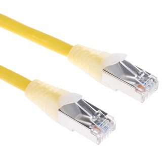 RS PRO Cat5e Ethernet Cable, 0.5 m, Yellow RJ45 Male to RJ45 Male, F/UTP PVC 557-395