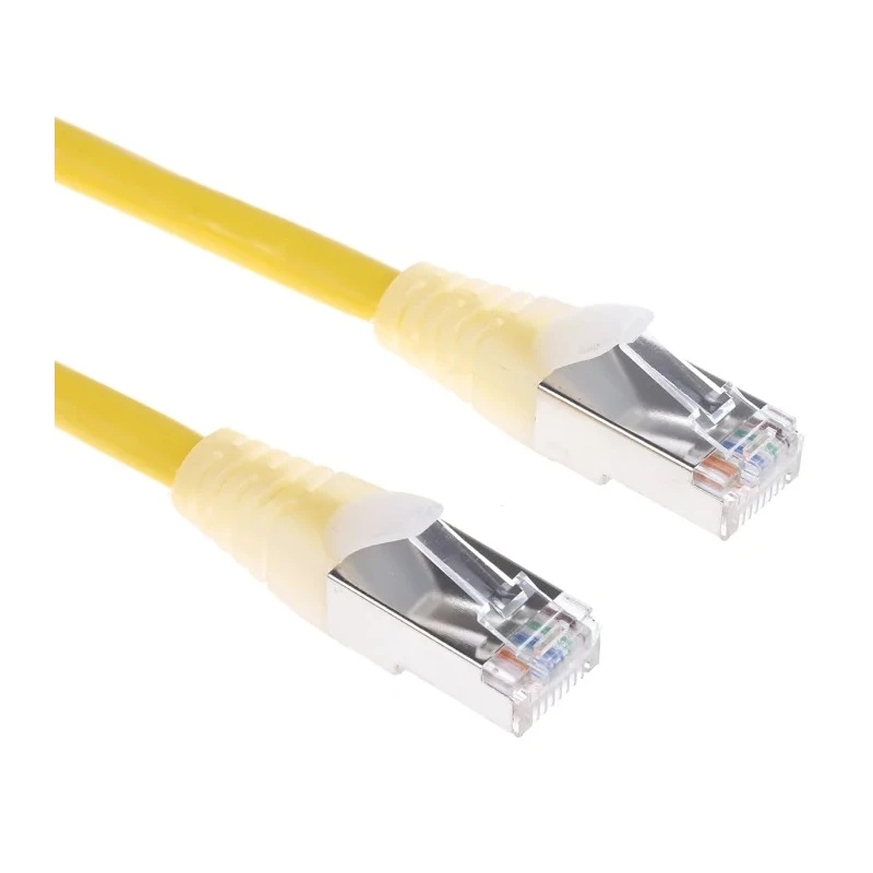 RS PRO Cat5e Ethernet Cable, 0.5 m, Yellow RJ45 Male to RJ45 Male, F/UTP PVC 557-395