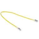 RS PRO Cat5e Ethernet Cable, 0.5 m, Yellow RJ45 Male to RJ45 Male, F/UTP PVC 557-395