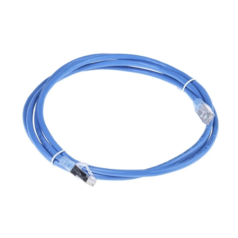 RS PRO Cat5e Ethernet Cable 2 m Blue RJ45 Male to RJ45 Male F/UTP PVC 557-418
