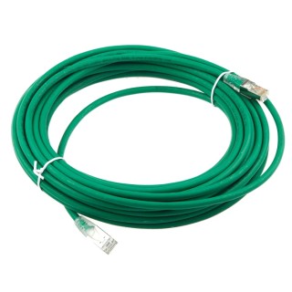 RS PRO Cat6 Ethernet Cable 10 m Green RJ45 Male to RJ45 Male F/UTP Low Smoke Zero Halogen 557-420