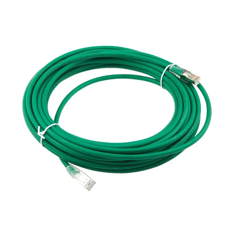 RS PRO Cat6 Ethernet Cable 10 m Green RJ45 Male to RJ45 Male F/UTP Low Smoke Zero Halogen 557-420