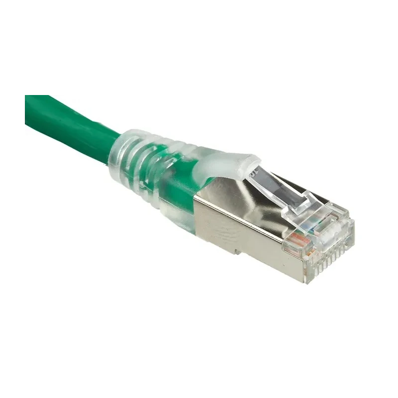 RS PRO Cat6 Ethernet Cable 10 m Green RJ45 Male to RJ45 Male F/UTP Low Smoke Zero Halogen 557-420