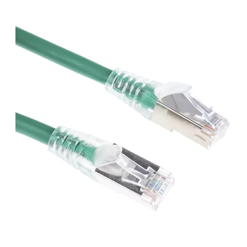 RS PRO Cat6 Ethernet Cable 2 m Green RJ45 Male to RJ45 Male F/UTP Low Smoke Zero Halogen 557-436