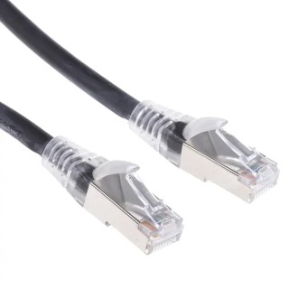 RS PRO Cat6 Ethernet Cable 5 m Low Smoke Zero Halogen Black RJ45 Male to RJ45 Male 557-424