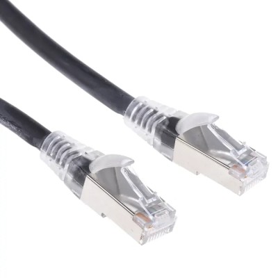 RS PRO Cat6 Ethernet Cable 5 m Low Smoke Zero Halogen Black RJ45 Male to RJ45 Male 557-424