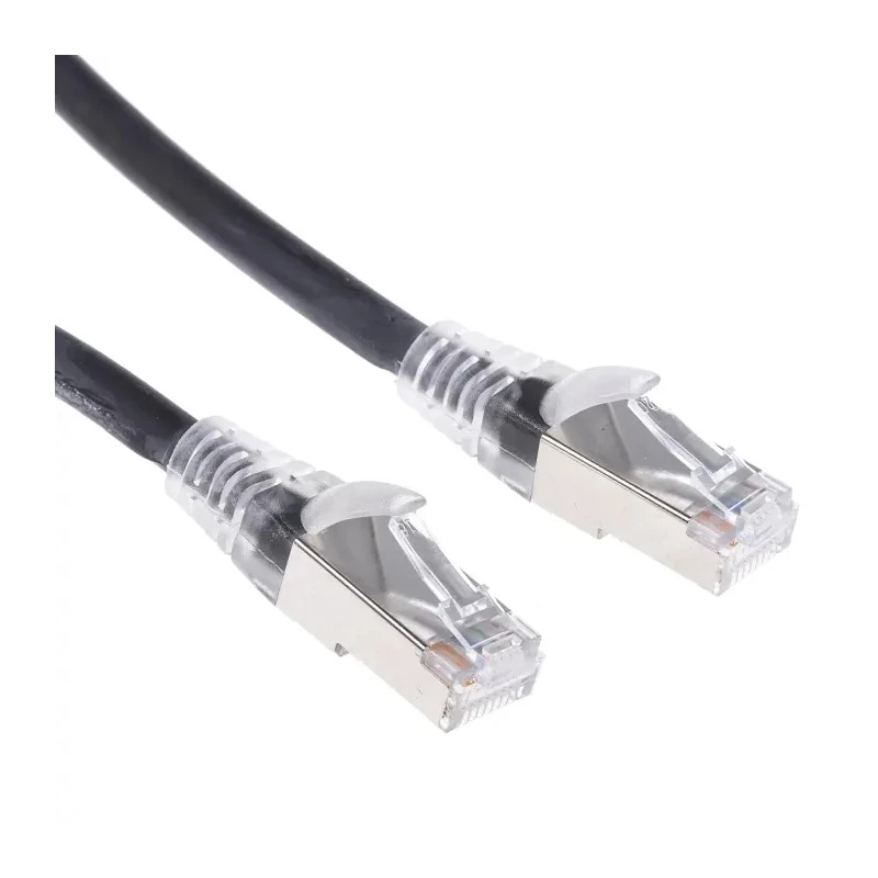 RS PRO Cat6 Ethernet Cable 5 m Low Smoke Zero Halogen Black RJ45 Male to RJ45 Male 557-424