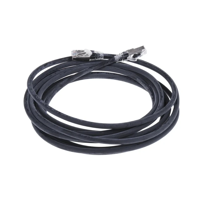 RS PRO Cat6 Ethernet Cable 5 m Low Smoke Zero Halogen Black RJ45 Male to RJ45 Male 557-424