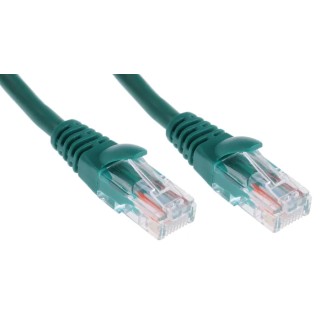 RS PRO Cat5e Ethernet Cable 1 m Green RJ45 Male to RJ45 Male U/UTP PVC 557-468
