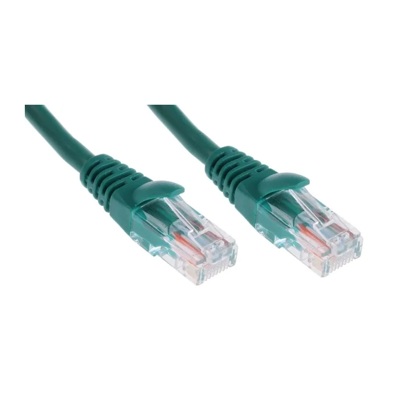 RS PRO Cat5e Ethernet Cable 1 m Green RJ45 Male to RJ45 Male U/UTP PVC 557-468