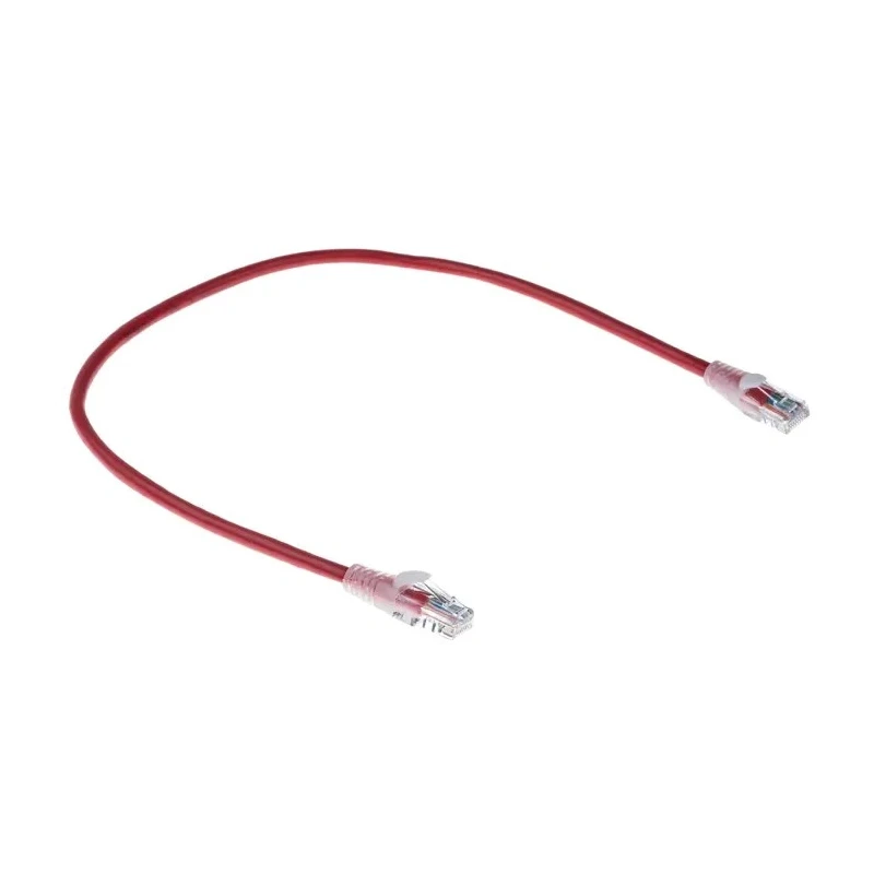 RS PRO Cat5e Ethernet Cable, 0.5 m Length, Red RJ45 Male to RJ45 Male U/UTP PVC Jacket 30V 557-458