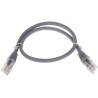 RS PRO Cat5e Ethernet Cable 0.5 m Grey RJ45 Male to RJ45 Male U/UTP Low Smoke Zero Halogen 557-503
