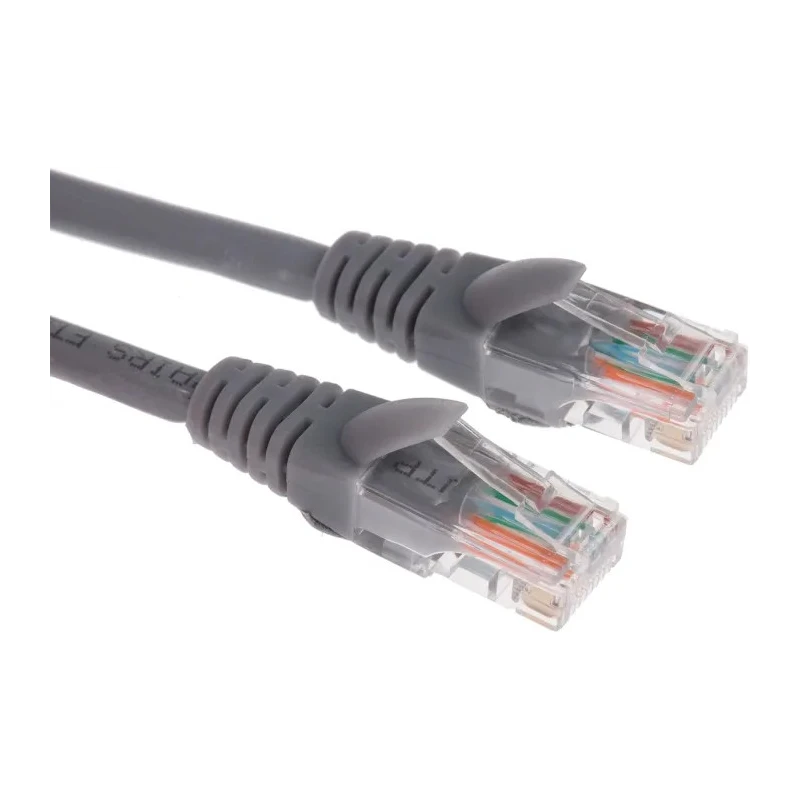 RS PRO Cat5e Ethernet Cable 0.5 m Grey RJ45 Male to RJ45 Male U/UTP Low Smoke Zero Halogen 557-503
