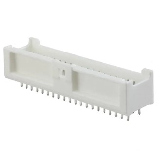 Molex MicroClasp Series Vertical Through Hole PCB Header, 40 Contacts, 2 mm Pitch, 2 Row, Shrouded 559174010