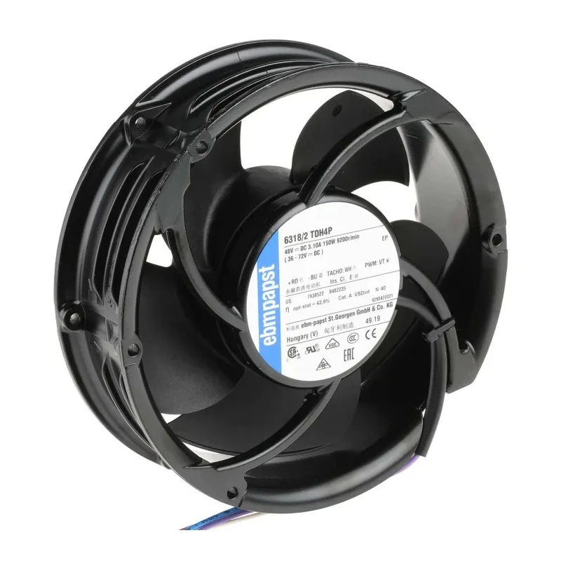 ebm-papst 6300 TD S-Force Series Axial Fan 48V DC 150W 950m³/h IP54 171.5mm Model 