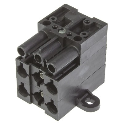 Wieland ST18 Series 5-Pole Male/Female Distribution Block, 16A, 5-Way, 400V, IP20 93.030.5153.0