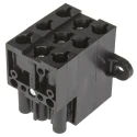 Wieland ST18 Series 5-Pole Male/Female Distribution Block, 16A, 5-Way, 400V, IP20 93.030.5153.0