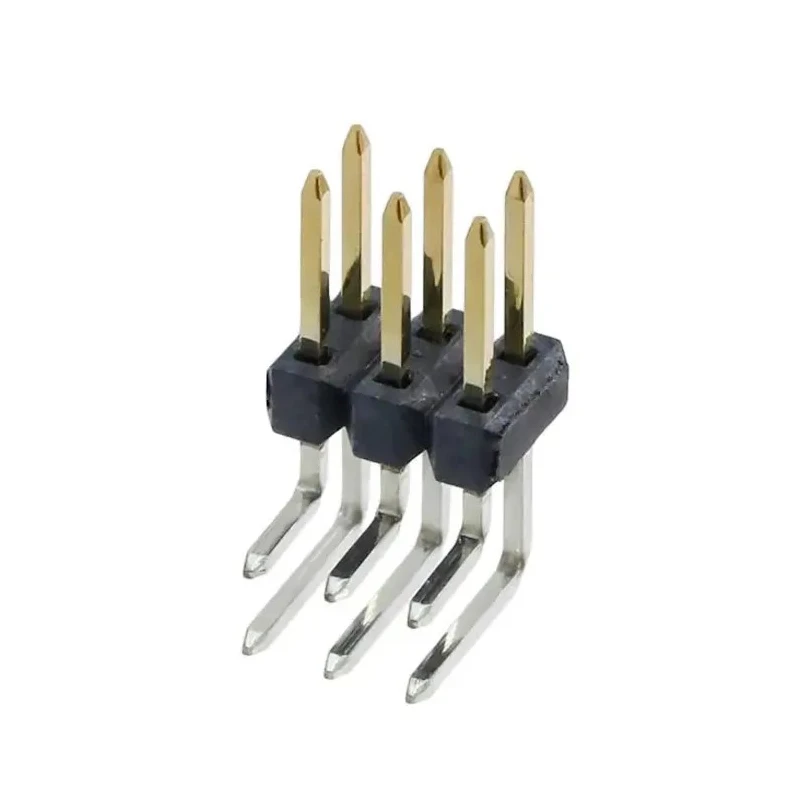 Molex C-Grid Series Right Angle Through Hole Pin Header, 6 Contacts, 2 Row, 2.54 mm Pitch, Unshrouded, Gold 879110611