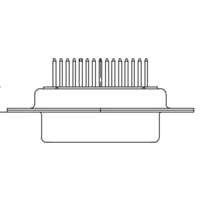 FCT from Molex 15 Way Straight 2.84 mm Pitch PCB D-Sub Connector with Flange Female F15S1G1 / 1727040064