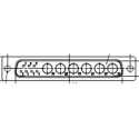 FCT from Molex 7 Way Straight Rear Panel D-Sub Connector Male 2.84 mm Pitch with Flange FM13W6PA-K120 / 1727040015