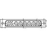 FCT from Molex 7 Way Straight Rear Panel D-Sub Connector Male 2.84 mm Pitch with Flange FM13W6PA-K120 / 1727040015