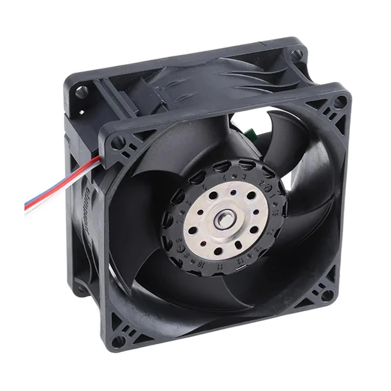 ebm-papst 8200 J Series High-Performance Axial Fan 24V dc 38W 222 m³/h IP68 80 mm 