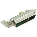 FCT from Molex 9 Way Right Angle Through Hole D-Sub Connector Male with Screw FM9W4P5-1002 / 1731070099