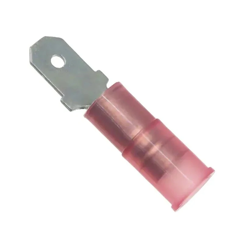 Molex Red Insulated Male Spade Connector Crimp Termination 4.75 x 0.51 mm Tab Size 22 AWG to 18 AWG 190250002