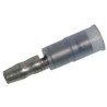 Molex Insulated Blue Crimp Bullet Connector 16 AWG to 14 AWG Nylon Insulation, 4.32 mm Bullet Diameter Male 190350009