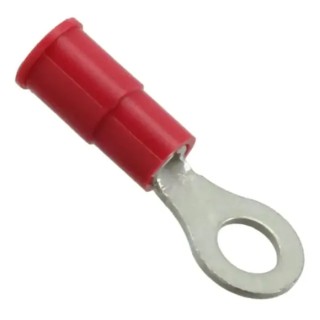 Molex Insulated Crimp Ring Terminal M2 Stud Size 22 AWG to 18 AWG Wire Size Red 190700005