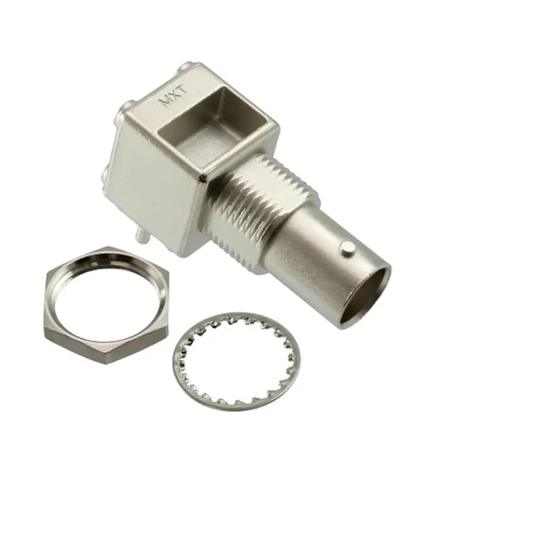 Molex 73403 Series Coaxial Connector Through Hole Female BNC, 75 Ω, Right Angle Body Through Hole 731000080