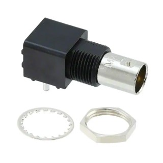 Molex 73100 Series Coaxial Connector Through Hole Female BNC, 75 Ω, Right Angle Body Through Hole 731000067