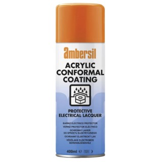 Ambersil Transparent Acrylic Resin Conformal Coating Aerosol 400 ml, Operating Temperature -40°C to 60°C 30235-AB
