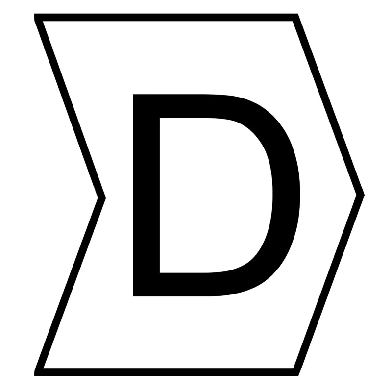 HellermannTyton Helagrip Slide-On Cable Marker, Black, Pre-printed "D", 3 mm Cable White, 1 mm Cable 901-10404