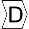 HellermannTyton Helagrip Slide-On Cable Marker, Black, Pre-printed "D", 3 mm Cable White, 1 mm Cable 901-10404