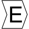 HellermannTyton Helagrip Slide-On Pre-Printed Cable Marker, Black Legend "E", White Marker, PVC, 1-3 mm Cable 901-10405