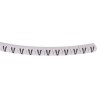 HellermannTyton Helagrip Slide-On Pre-Printed Cable Marker, Black Legend "V", White Marker Colour, 1 mm to 3 mm 901-10438