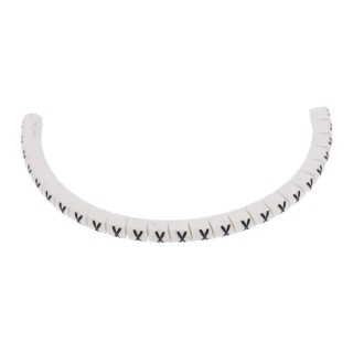 HellermannTyton Helagrip Slide-On Cable Marker, Black Legend, White PVC, 1mm to 3mm Cable Diameter, 901-10440