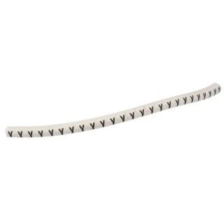 HellermannTyton Helagrip Slide-On Cable Marker, Black, Pre-printed "Y", 1mm-3mm Cable Diameter, PVC Material, 901-10441