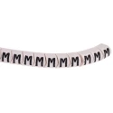 HellermannTyton Helagrip Slide-On Cable Marker Black Pre-Printed "M" for 2 mm to 5 mm Cable, PVC Material, 901-10424