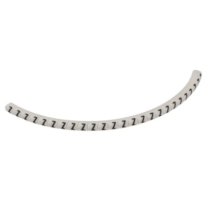 HellermannTyton Helagrip Slide-On Cable Marker, Black Legend, White Marker, 1–3 mm Cable Diameter, PVC Material 901-10442
