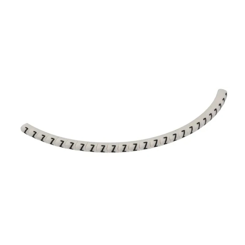 HellermannTyton Helagrip Slide-On Cable Marker, Black Legend, White Marker, 1–3 mm Cable Diameter, PVC Material 901-10442