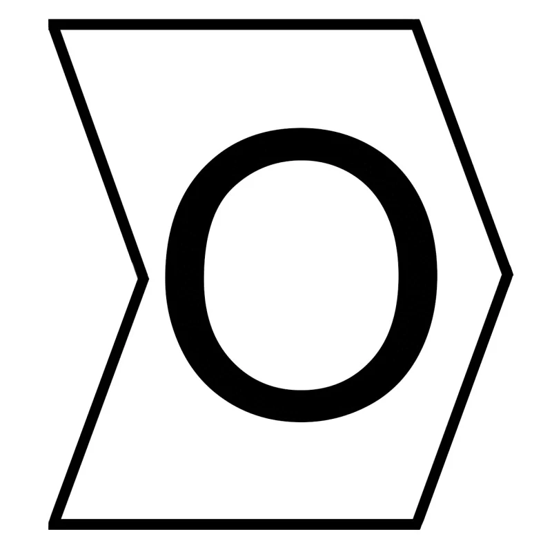 HellermannTyton Helagrip Slide-On Cable Marker, Black, Pre-printed "O", for 2-5mm Cable Diameter, White Marker 901-10443