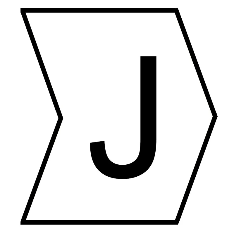 HellermannTyton Helagrip Pre-Printed Slide-On Cable Marker, Black Legend "J", White Marker, 2-5 mm Cable Diameter 901-10422