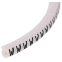 HellermannTyton Helagrip Slide-On Cable Marker, White, Pre-printed "W", 2 mm to 5 mm Cable Diameter, PVC Material 901-10448