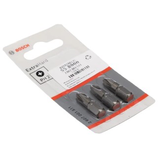 Bosch Screwdriver Bit 1/4 in Tip PH2 Tip Hex Drive 25 mm Overall 2607001511