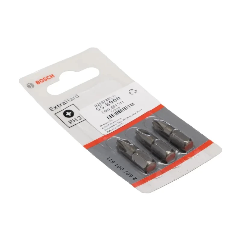 Bosch Screwdriver Bit 1/4 in Tip PH2 Tip Hex Drive 25 mm Overall 2607001511